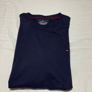 Large Tommy Hilfiger Navy Plain Tee